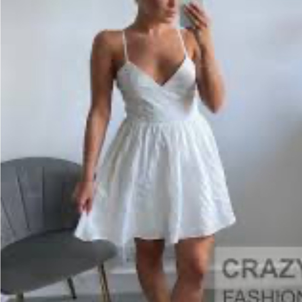 Zara Open Embroidered Dress New With Tags .
